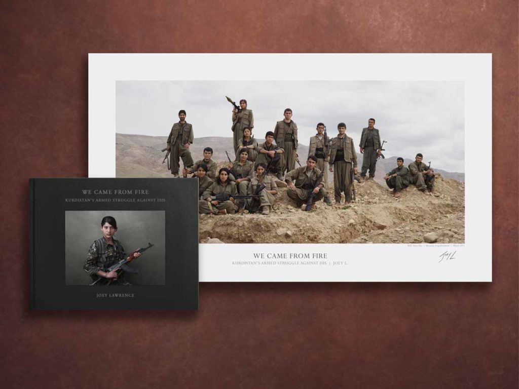Joey L book and print about guerrilla fighters of Kurdistan