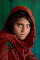 Afghan girl in a refugee camp in Peshawar