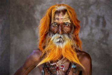 Rabari Tribal Elder with orange henne beard