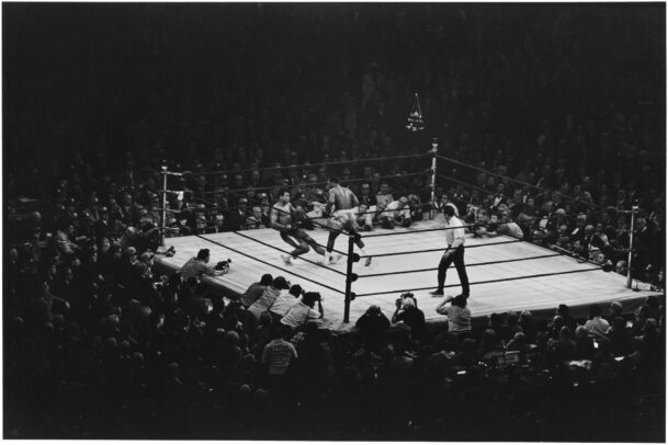 Muhammad ALI and Joe FRAZIER on ring