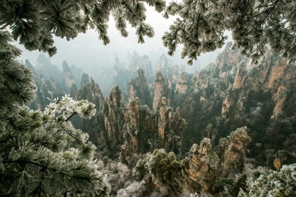 peaks of the Wulingyuan National Forest park in China