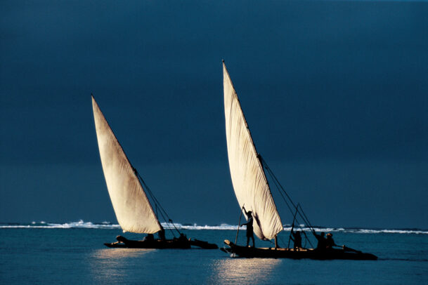 fishing boat in the northeast cost of Zanzibar